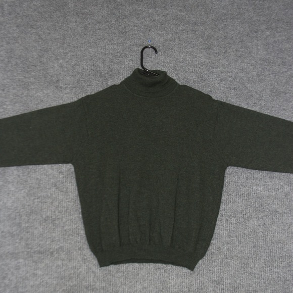 Brandini Sweaters - BRANDINI Sweater Womens XL Dark Green Merino Wool‎ Turtleneck Warm